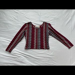 Lou Nardi Patterned Knit Top